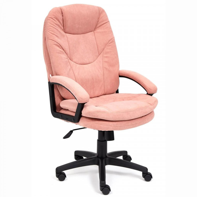 Кресло для руководителя пластик/флок COMFORT LT розовый (137)