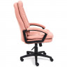 Кресло для руководителя пластик/флок COMFORT LT розовый (137)