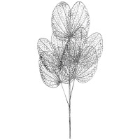 Украшение декоративное "Ветка. Листья пластик" 51см арт.210-229