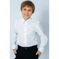 Сорочка детская (Делорас) длинный рукав цвет голубой арт.C71494P на кнопках