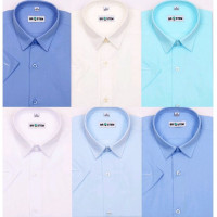 Сорочка детская короткий рукав размерный ряд 29/116-122-36/158-164  цвет синий Brostem арт.203ds