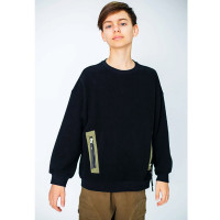 Джемпер для мальчика (DELORAS) артикул 55409 размер 34/134-44/164 цвет черный