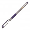 Ручка гелевая прозрачный корпус резиновый упор Attache Gelios-010 0,5мм синий арт.613141 (Ст.12/144)