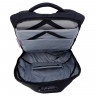 Рюкзак для мальчика (Grizzly) арт.RQ-920-2 черный-серый 32х43х16 см