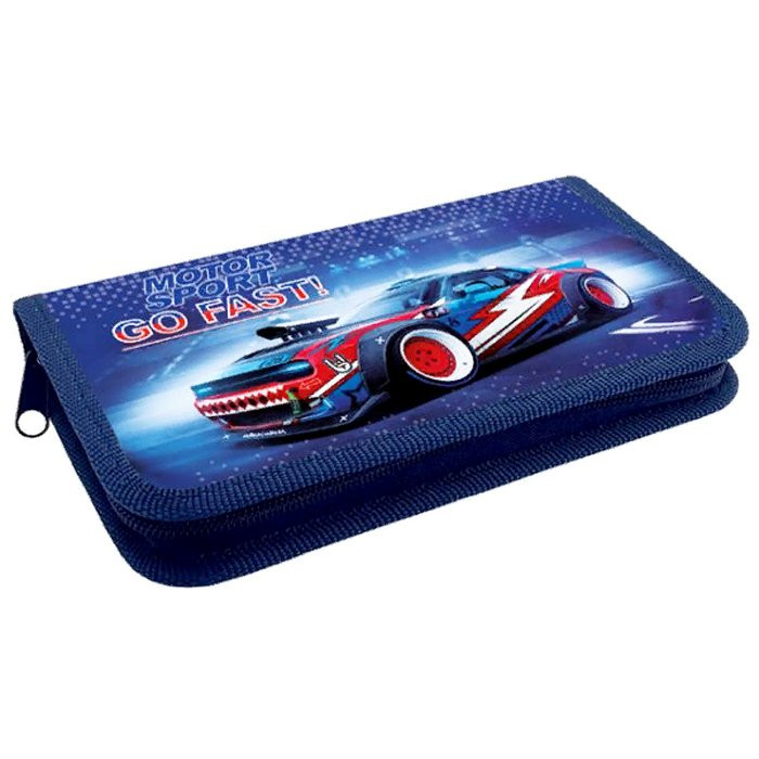 Пенал 1 отделение (Оникс) ПКТ 03-20 MAX Motor sport 212*115*26 п/э арт.66231