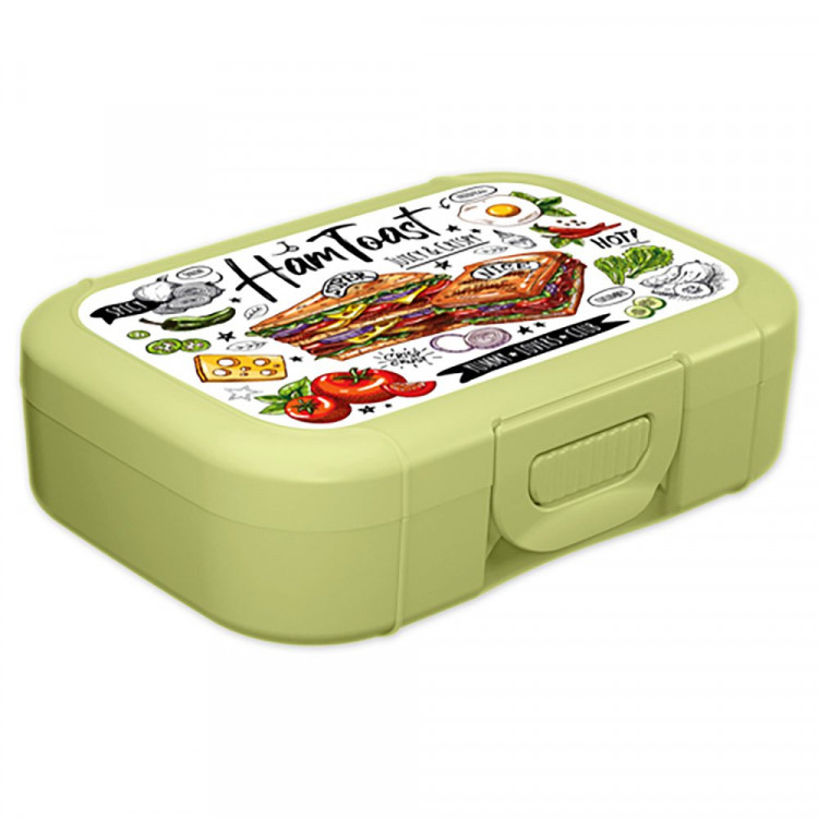 Ланч-бокс 850мл "Ham Toast"  салатовый "Профит Хаус" арт.РСВ-479576