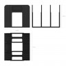Вертикальный накопитель 3 секции  ErichKrause Techno Classic черный арт.16589 (Ст.1)