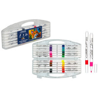 Маркеры для скетчинга акриловые (deVENTE) HOBBY CREATIVE Classic&Pastel 24 цвета пулевидный наконечник пластиковая упаковка арт 5044502