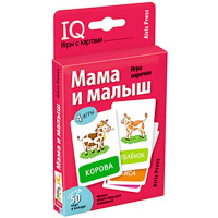 Карточки обучающие (Айрис) Умные игры Мама и малыш Игра парочки 50 карточек арт 28010
