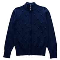 Кардиган для девочки (Malini) артикул 4227 размерный ряд 32/128-40/158 цвет синий