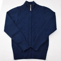 Кардиган для девочки (Malini) артикул 4227 размерный ряд 32/128-40/158 цвет синий