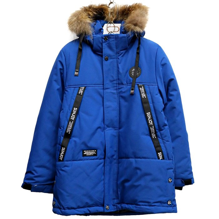 яяяКуртка зимняя для мальчика (SUNJOY) арт.ly-N08-3 цвет синий
