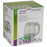 Чайник стекло 1,7л Homestar, арт. HS-1012, фиолетовый, 2200Вт