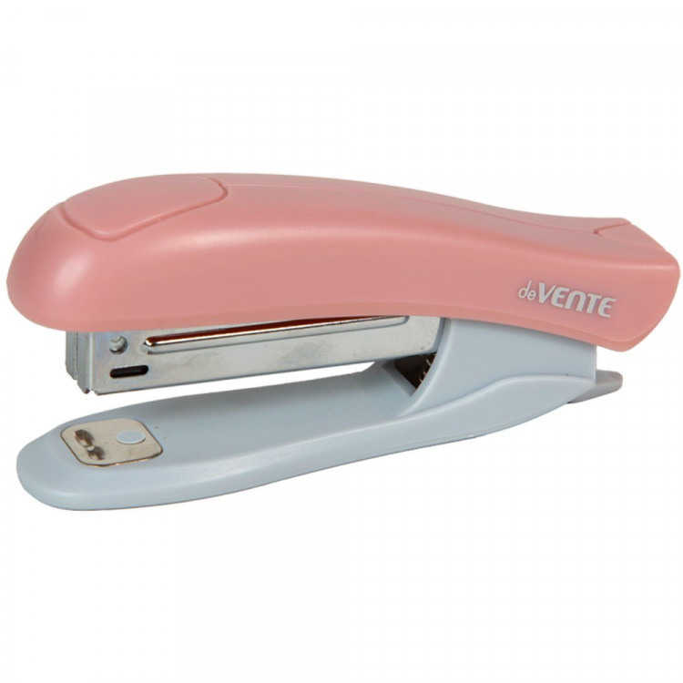 Степлер №10 (12л) пластиковый deVENTE sigNATURE пудрово-розовый арт.4142512