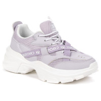 Кроссовки для девочки (CROSBY) лиловый верх-сетка/искусственная кожа подкладка-текстиль  арт.437132/05-03