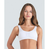 Топ для девочки с уплотнителем размер 158-186 цвет белый арт.4409 100% х/б