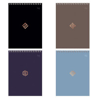 Блокнот А5 мягкая обложка на гребне 40 листов (BG) Моноколор Классика ассорти арт.Б5гр40 59753