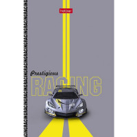 Блокнот А6 мягкая обложка скоба 32 листа (Hatber) Престижные гонки клетка глянцевая ламинация ассорти арт.32Б6лВ1