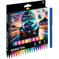 Фломастеры (deVENTE) Turbo Galaxy 12 цветов вентилируемый колпачок картонная коробка арт.5082627