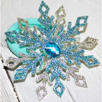 Резинка для волос Снежинка арт.0085