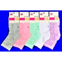 Носки детские арт.Ажур размер 14-18 хлопок 85% полиамид 15% цвет ассорти для девочки (BFL)