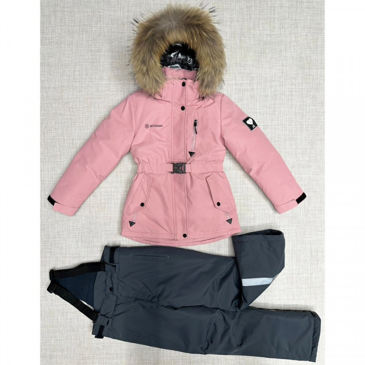 Комплект зимний для девочки (Botchkova) арт. yb-2365-1 цвет розовый
