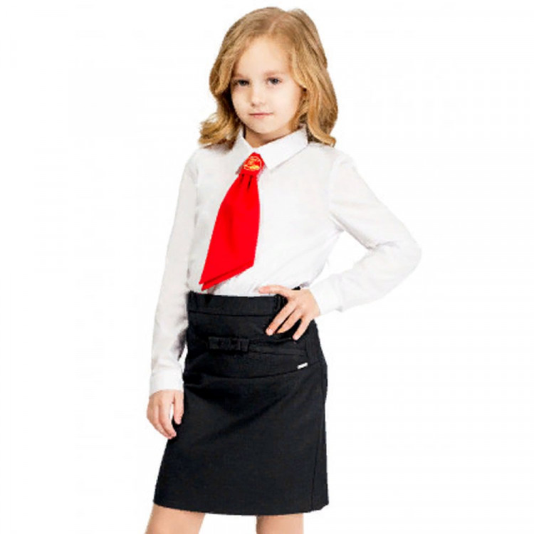 Блузка для девочки (PANDA) длинный рукав цвет сирень арт.213340 размерный ряд 32/128-38/146