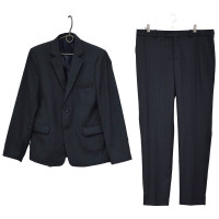 Костюм для мальчика (OVAS) Полоса (пиджак классический/брюки зауженные) размер 34/146-44/176 цвет черный/полоса