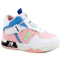 Ботинки для девочки (B&G) розовый верх-искусственная кожа подкладка - байка артикул m-bg-E952-4H