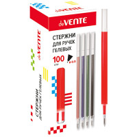Стержень гелевый deVente 0,5мм красный 130мм арт.5053702 (Ст.100)