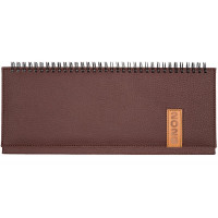 Планинг 2026 к/з deVENTE "Vertical" коричневый, 64л евроспираль арт.2239602