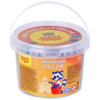Магический песок синий 500г 2 формочки (Мульти-Пульти) обладает кинетическим эффектом арт.ПС_15804 / 543