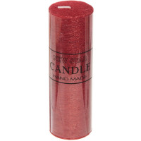 Свеча столбик "New Star ZD-074" 05*15см цв.красный арт.114-146