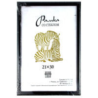 Фоторамка 21*30 (пластик) багет 13мм Черная арт.508 (Ст.25)