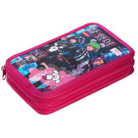 Пенал 2 отделения (Hatber) K-POP 190х110мм матовая ламинация 3D лакс таблицей умножения арт.NPn_47100