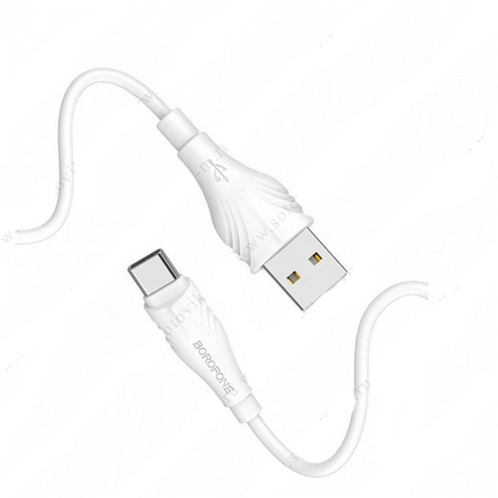 Кабель USB - micro USB Borofone BX18 Optima (2,0м) силикон белый