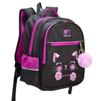 Ранец для девочек школьный (Stavia) Мордашка мультиколор 35,5х27х7,5 см арт.8134