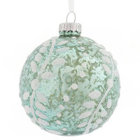 Шар стекло без упаковки /1шт/ 08см цв.голубой арт.754094