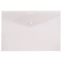 Папка-конверт на кнопке А5(210*243) 180мкм Бюрократ б/цв арт.PK804A5clear