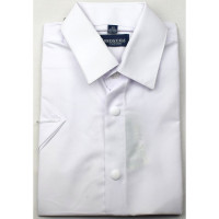 Сорочка детская короткий рукав размерный ряд 29/116-36/158-164  цвет белый Brostem арт.3SBD1-4701d на кнопках