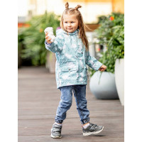 Куртка осенняя для девочки (БАТИК) арт.Джилиан цвет принт зайки