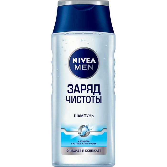 Шампунь для волос Nivea 250 мл MEN Заряд чистоты (Ст.12)