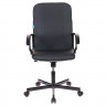 Кресло для руководителя черный металл/эко-кожа Бюрократ CH-551 черный
