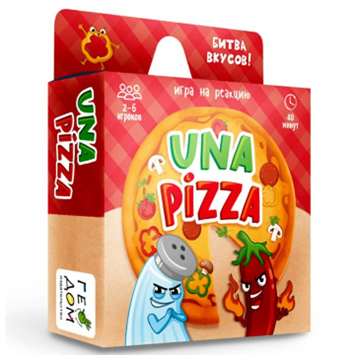Игра настольная карточная Una pizza. 60 карточек.Геодом арт.4660136220367