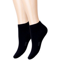 Носки женские арт.С1476 размер 23-25 хлопок72% полиамид 20% эластан 4% люрекс 4% цвет черный (Красная ветка)