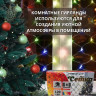 Гирлянда эл. д/дома сетка 1,5*1,5м 120LED цв.мульти (св.провод) 8реж IP-20 арт.196-282