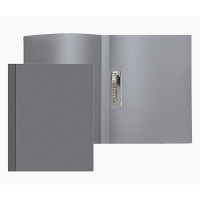 Папка с прижимом А4 16мм пластиковая  0,5мм серая (Attomex) арт.3110403 (Ст.30)