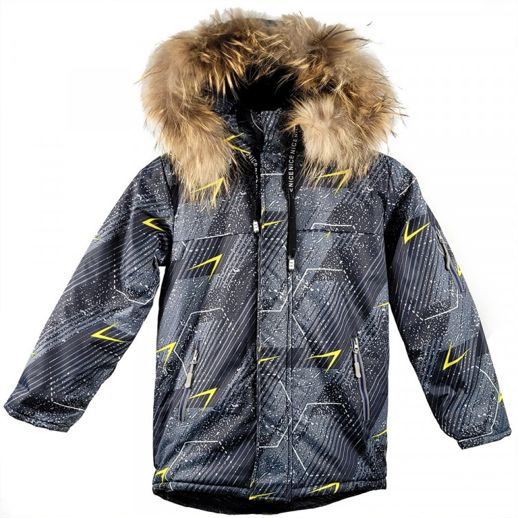 Куртка зимняя для мальчика (ZI TONG) арт.sdh-KF8517-9 цвет серый