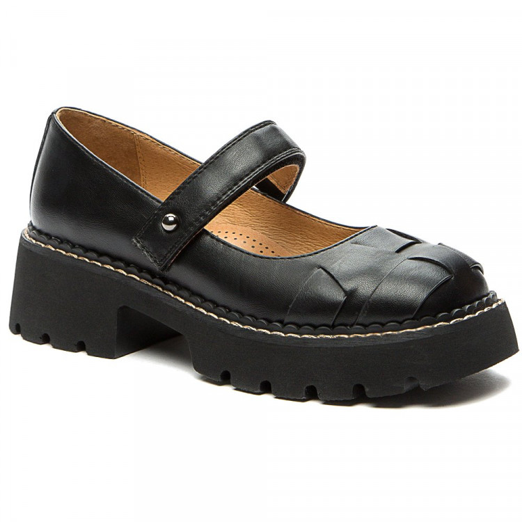 Туфли для девочки (BETSY) черные верх-искусственная кожа подкладка-натуральная кожа артикул 938303/04-01