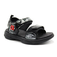 Сандалии для мальчика (Baas) черный верх-искусственная кожа подкладка-искусственная кожа размерный ряд 31-36 арт.ls-C9405-1